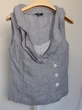 VEX Collection Sleeveless Top Grey Size 38
